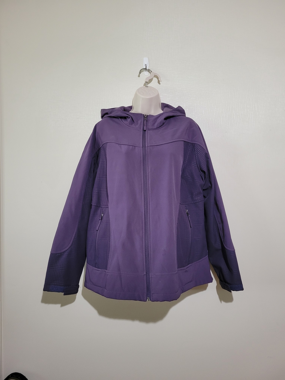 Free Country Purple Hooded Bomber Jacket